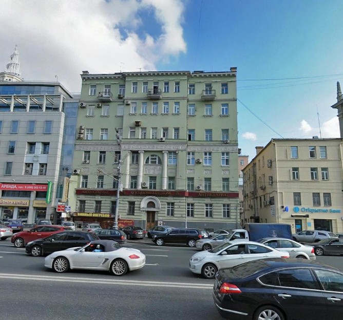 фасад дома, здание по адресу г Москва, ул Садовая-Кудринская, д 32 стр 2